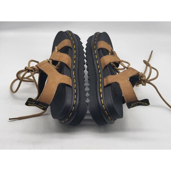 Dr. Martens Nartilla Shoes Womens Size 7 Gladiator‎ Platform Sandals Leather - Picture 5 of 10